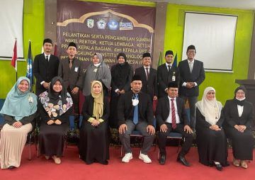 Dilantik Rektor Syafii, Irfansyah dan Reiza Jabat Posisi Wakil Rektor ITP2I