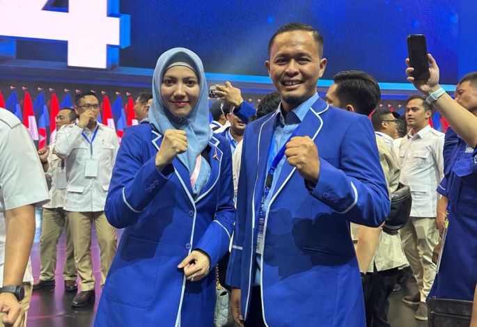 Agung - Sulastri, Caleg Suami Istri Politisi Demokrat Sukses Raih Suara Terbanyak di Pekanbaru