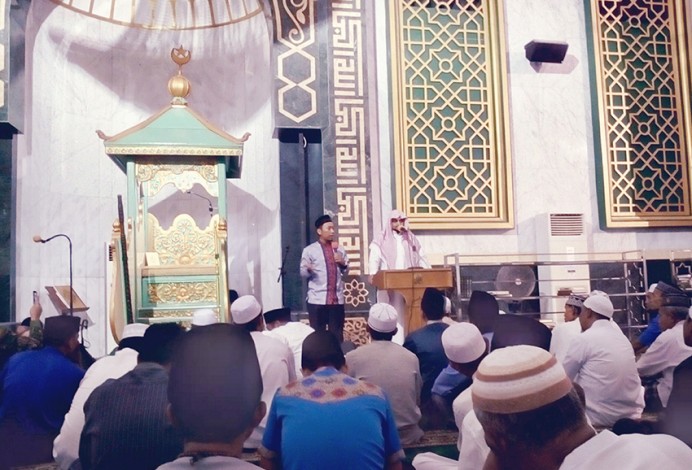 Syeikh Abdulrahman dari Madinah Jadi Imam Sholat Tarawih dan Ied di Masjid Raya Pekanbaru
