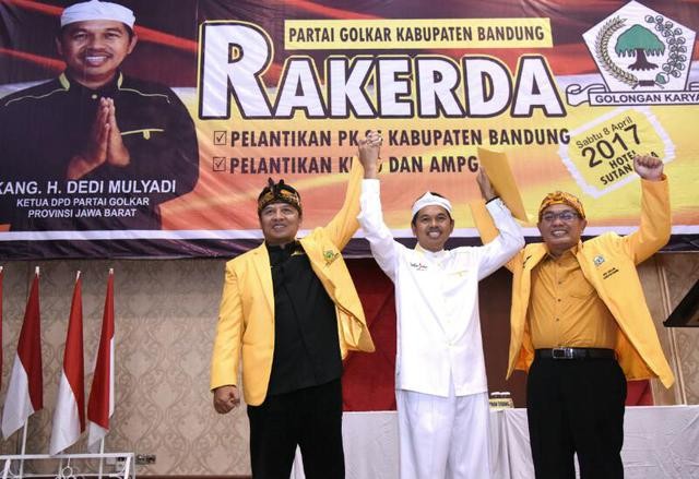 Dedi Mulyadi Dapat Dukungan dari Kader Golkar di Kabupaten Bandung