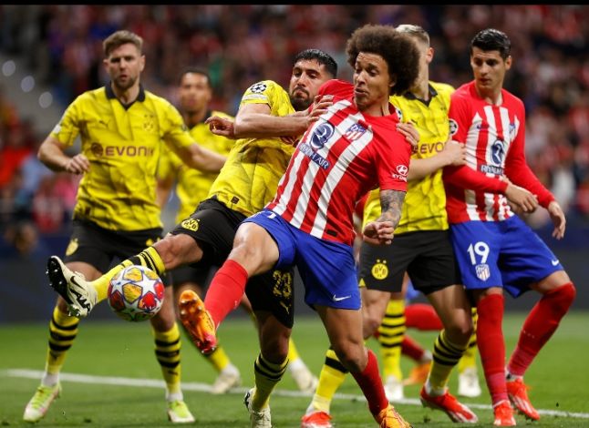 Pertahanan Solid, Atletico Madrid Menang 2-1 Atas Dortmund di Liga Champions