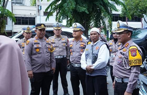 Pastikan Situasi Aman, Dirlantas Polda Riau Monitoring TPS di Dumai