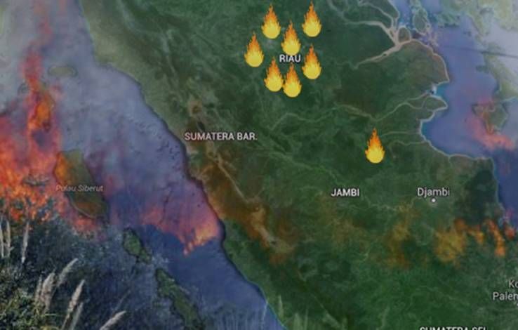 Waspada, BMKG Deteksi Puluhan Titik  Panas di Riau