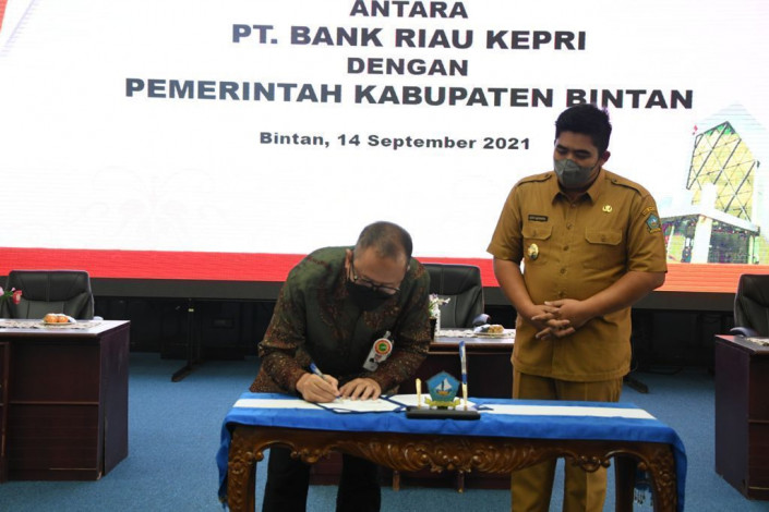 Plt Bupati Bintan Apresiasi Prestasi Bank Riau Kepri dan Jalin Kerjasama terkait Jasa Layanan Perbankan