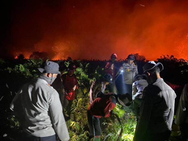100 Hektare Lahan Gambut di Rokan Hulu Terbakar