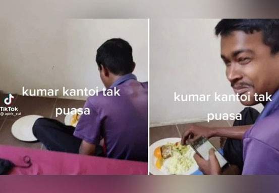 Pria India Ini Sembunyi Makan Demi Menghormati Teman yang Puasa, Banjir Pujian