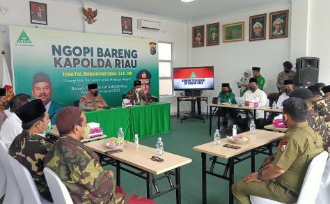 Ngopi Bareng di Rumah Toleransi, GP Ansor dan Kapolda Riau Terus Bersinergi