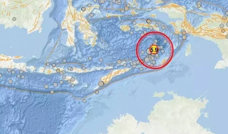 Gempa Magnitudo 5,9 Guncang Tanimbar Maluku