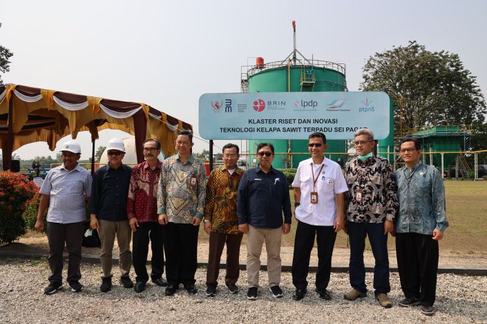 BRIN-PTPN IV PalmCo Riset Biogas Kombinasi Limbah Tandan Kosong dan Limbah Cair Sawit Perdana