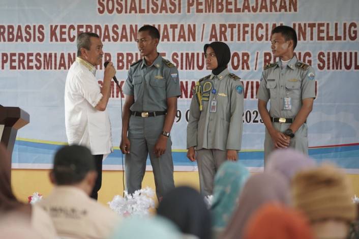 Pertama Kali Dikunjungi, Gubernur Apresiasi SMK Perikanan Riau Terapkan Hafalan Alquran