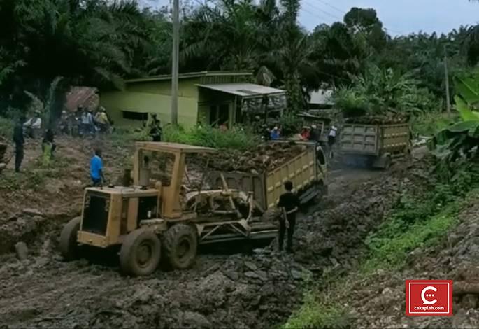 Tahun Ini PUPR Riau Rigid Jalan Lubuk Kandis - Pangkalan Kasai Inhu