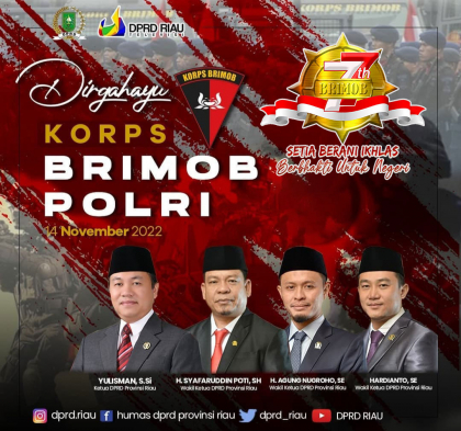 DPRD Riau HUT BRIMOB 2022