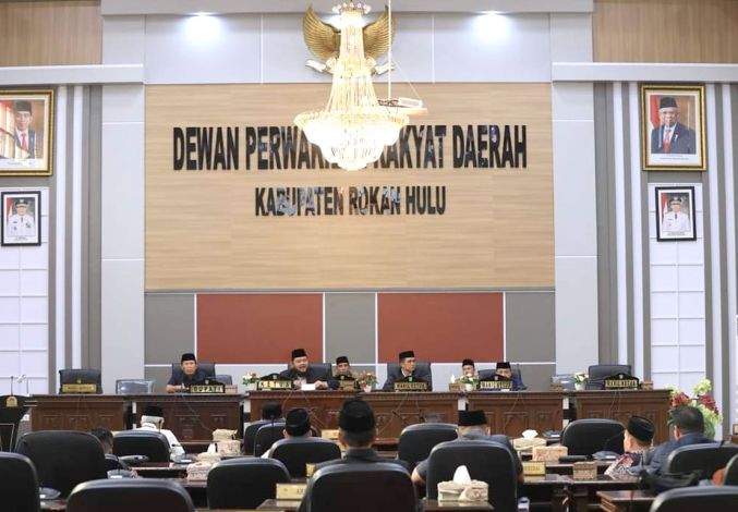 DPRD Rohul Gelar Rapat Paripurna Penyampaian Hasil Reses 2024