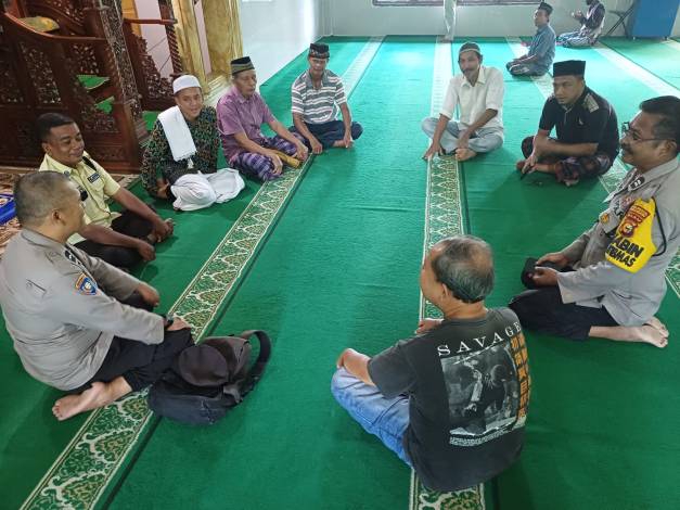 Polsek Senapelan Minta Jamaah Masjid Al Huda Sukseskan Pemilu 2024