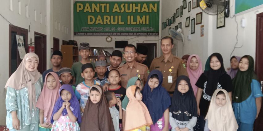 Jemput Kemenangan, Masjid Al-Karomah BPKAD Riau Santuni Anak Yatim
