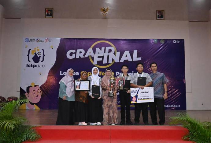 SMA Swasta Cendana Mandau Juara Lomba Cepat Tepat Perpajakan Riau 2023