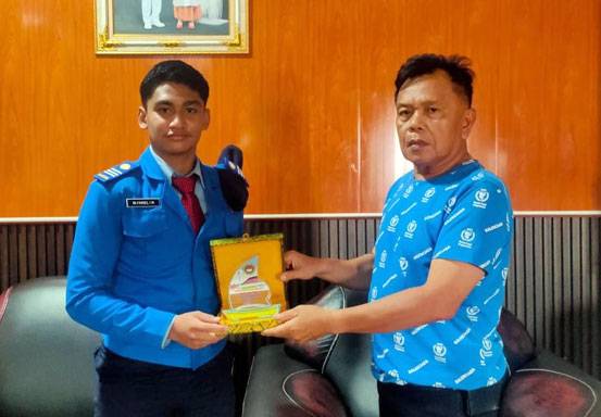 Bupati Asmar Terima Kunjungan Farel Siswa SMA Taruna Nusantara