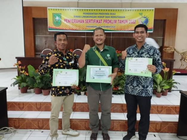 Dua Kampung di Siak Binaan KTU Raih Penghargaan Proklim dari DLHK Riau