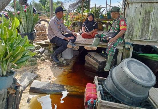 Cooling System, Polisi Kerumutan Sampaikan Pesan Pemilu Damai Kepada Warga Bersama TNI