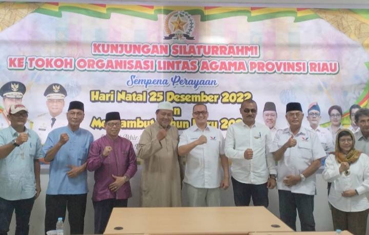 Antisipasi Isu SARA di Tahun Politik, DPW Partai Perindo Riau Kunjungi FKUB