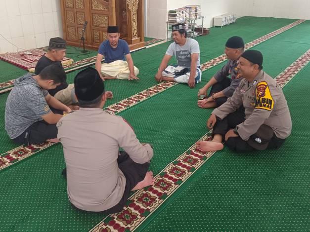 Polsek Senapelan Minta Jamaah Masjid At Tauhid Datang ke TPS Gunakan Hak Pilih di Pemilu 2024