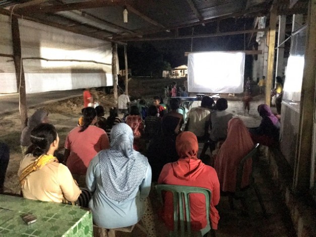 Masyarakat 4 Kabupaten Antusias Tonton Film Pencegahan Karhutla