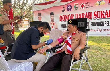 Gelar Aksi Donor Darah, Pengurus Mabicab dan Kwarcab Pelalawan Dilantik