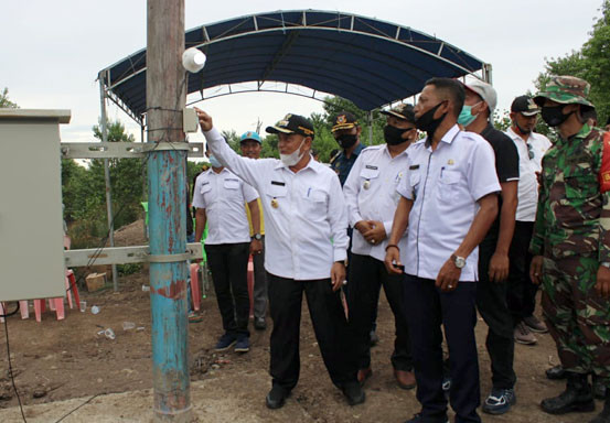 Bupati Pelalawan HM Harris Resmikan Penambahan Satu Unit Trafo Listrik PLTD Desa Serapung