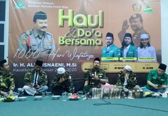 GP Ansor Riau Gelar Haul dan Doa Bersama 1.000 Hari Wafatnya Ndan Alfa Isnaeni