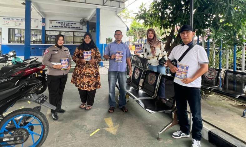 Ditlantas Polda Riau Minta Pemohon Cek Fisik Kendaraan Bermotor di Samsat Sukseskan Pemilu 2024