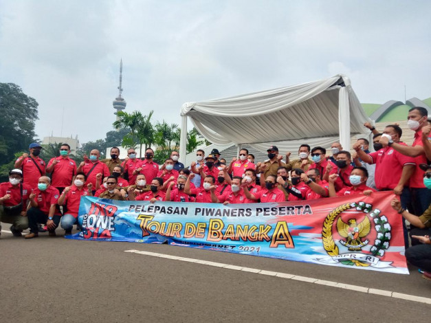 Branding Empat Pilar MPR RI, Bamsoet Lepas Pajero Indonesia-One Lakukan Sosialisai Tour de Bangka