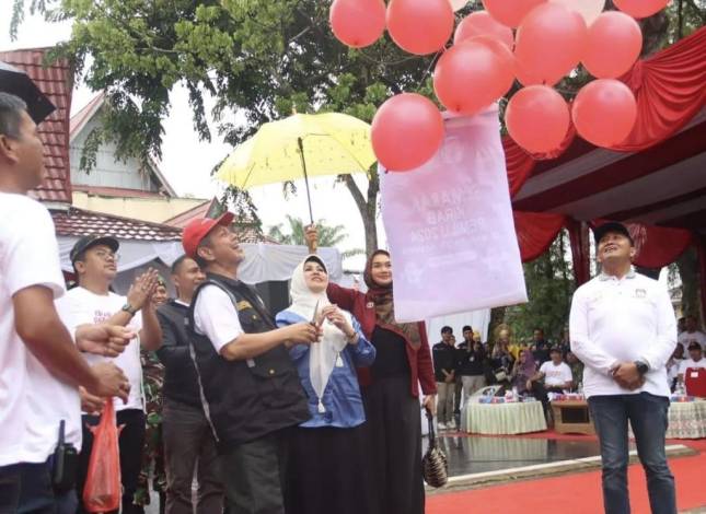 Hadiri Seremoni Estafet Kirab Pemilu, Anggota Komisi V DPRD Riau Harap Tak Ada yang Golput