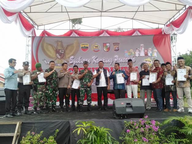 Kampung Pancasila Sialang Sakti Tenayan Raya Juara 2 Tingkat Kodam Bukit Barisan