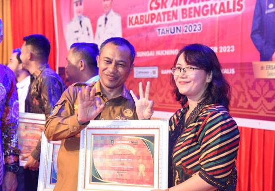 PT Marita Makmur Jaya Terima CSR Award 2023 dari Pemkab Bengkalis