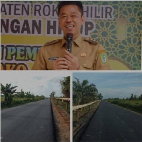 Kinerja Bupati Rohil Patut Diacungi Jempol, Sukses Yakinkan PT PHR Hotmix Jalan Lintas Kubu