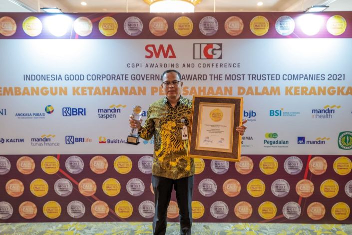 Bank BJB Raih Predikat Indonesia Trusted Company di Ajang CPGI Award 2021
