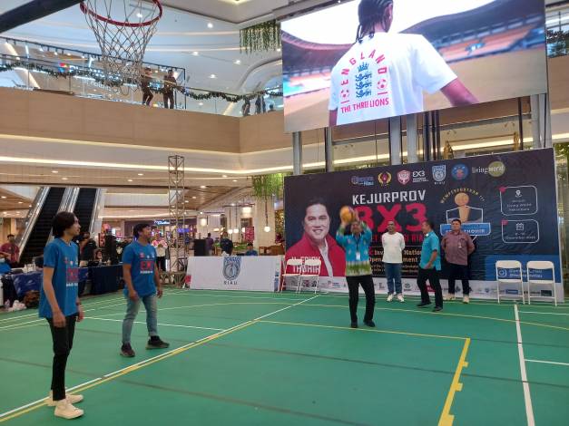 Diikuti 82 Tim, Perbasi Riau Gelar 3x3 di Mall Living World Pekanbaru