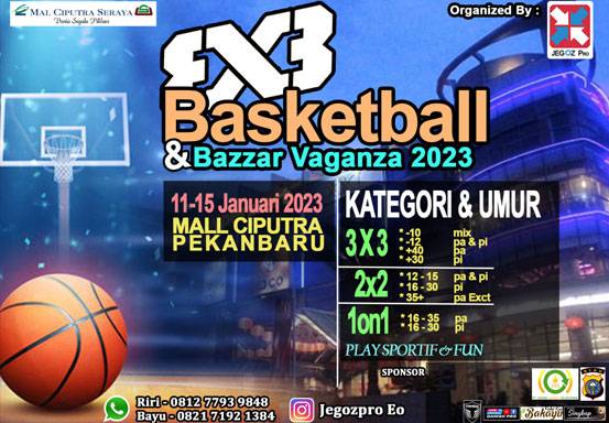 Bekerja Sama dengan Mall Ciputra, Jegoz EO Gelar 3X3 Basket dan Bazzar Vaganza 2023