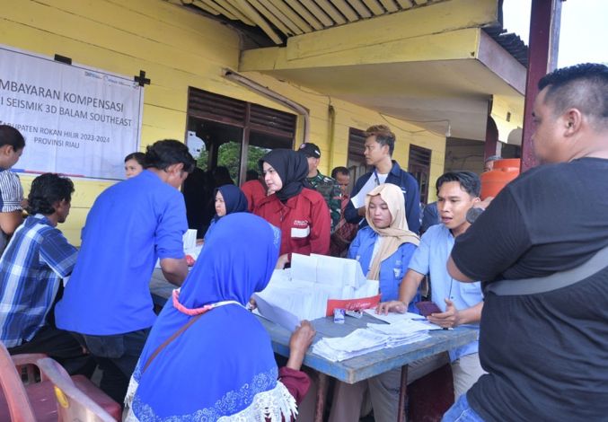 PHR Melalui PT Elnusa Bayarkan Kompensasi Kepada Warga Kecamatan Bangko Pusako