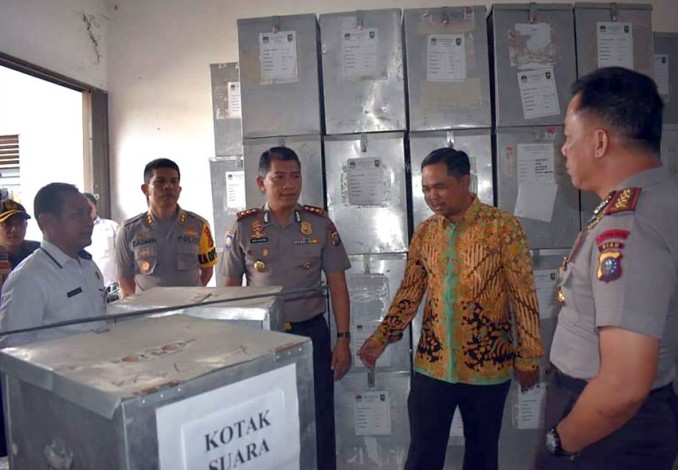 Tim Pamatwil Polda Riau Kunjungi KPU Inhu
