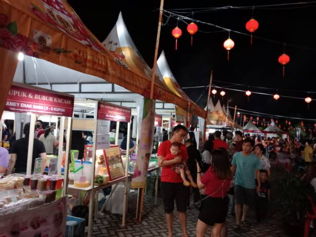 Digelar Empat Hari, 88 Stand UMKM Pekanbaru Ramaikan Bazar Kuliner HUT Vihara Satya Dharma