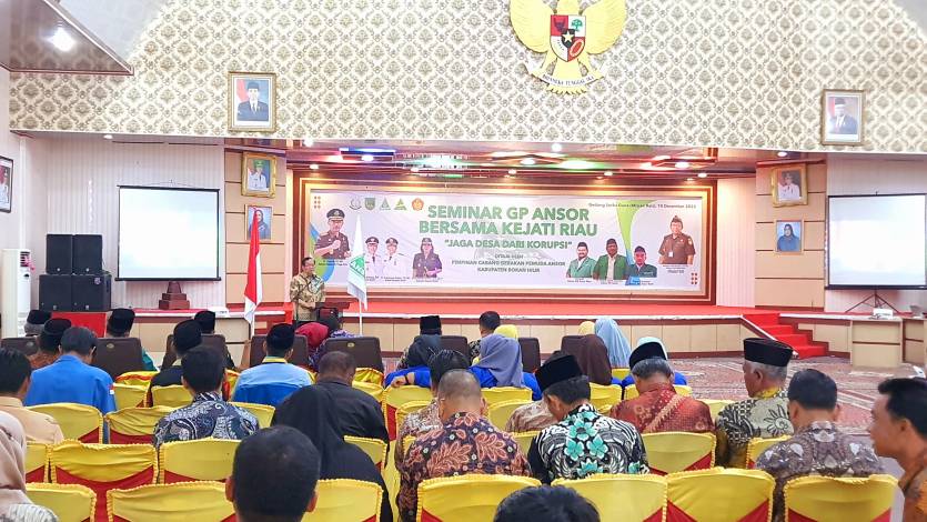 Gandeng Kejati Riau, GP Ansor Rohil Gelar Seminar Jaga Desa dari Korupsi