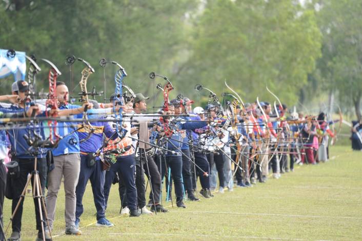 Ratusan Atlet Panahan Riau dan Nasional Ikuti RU II Archery Open Tournament