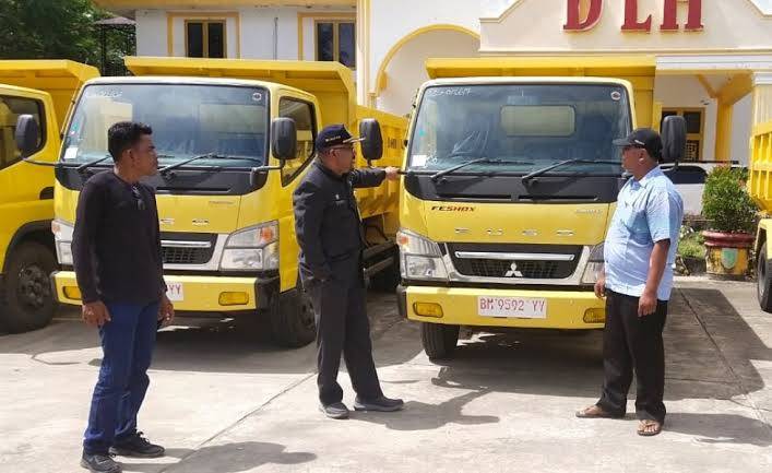 Tingkatkan Kebersihan Kota, DLH Rohil Dapat Tambahan 5 Unit Dump Truck