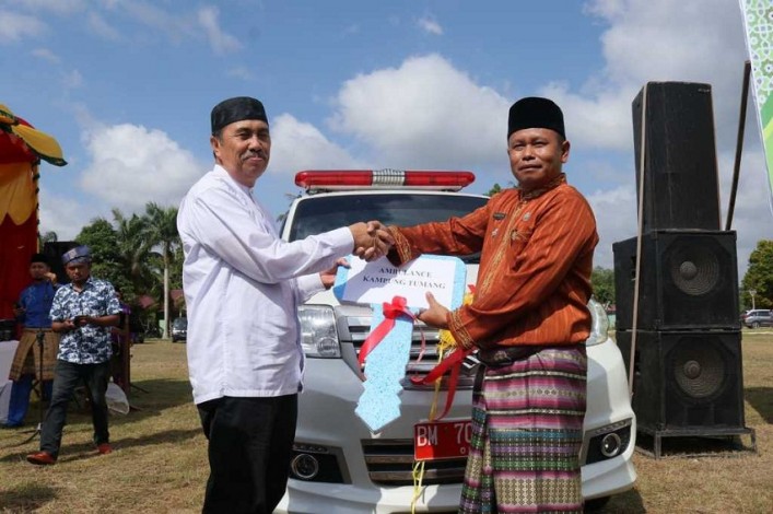 Sebelum Dilantik jadi Gubernur, Syamsuar Pamitan di 14 Kecamatan se Kabupaten Siak