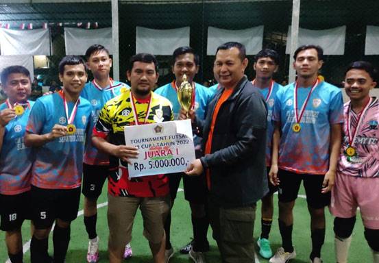 Berlangsung Meriah, Wabup Rohul Tutup Turnamen Futsal PWI Cup 1 2022