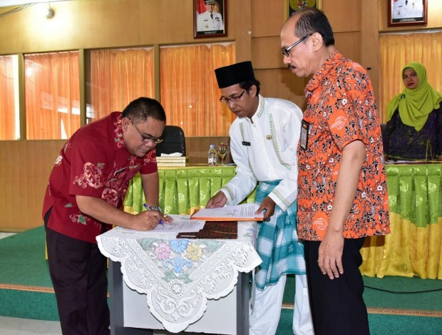 BKPSDM Inhil Jalin Kerjasama dengan PT. Pos Indonesia Cabang Tembilahan