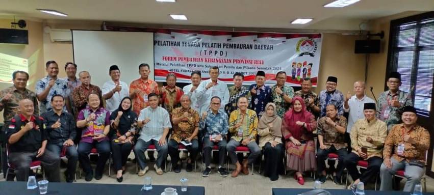 29 Peserta Raih Sertifikat Fasilitator TPPD FPK Riau