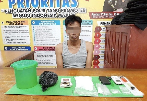 Kuasai 190 Gram Narkoba, Warga Inhil Tertangkap di Batang Gangsal