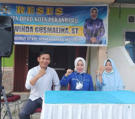 Laksanakan Reses, Anggota DPRD Pekanbaru Arwinda Serap Aspirasi Warga